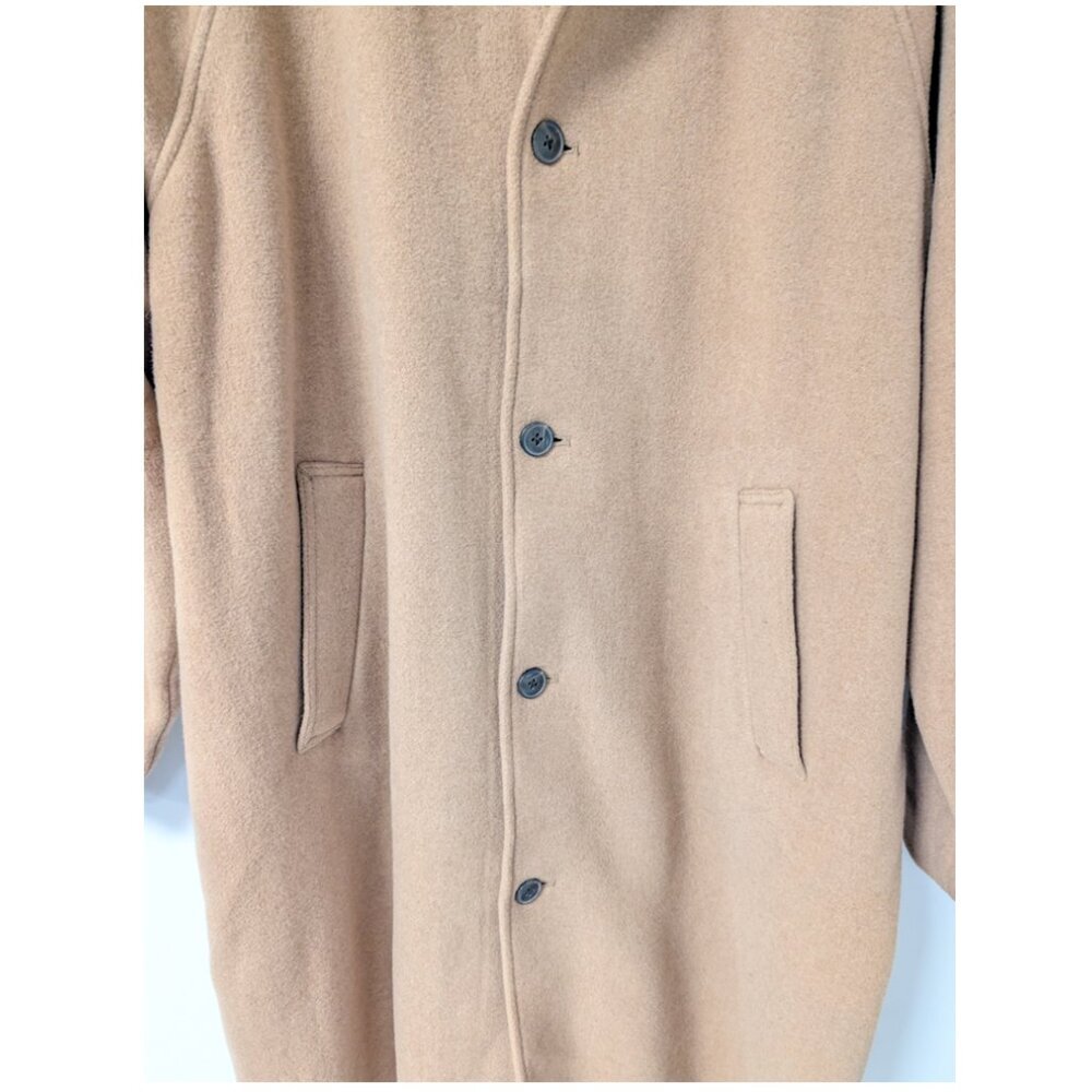 GAP Oversized Men's Wool-Blend Topcoat in Camel from 2024 - Picture 5 of 15